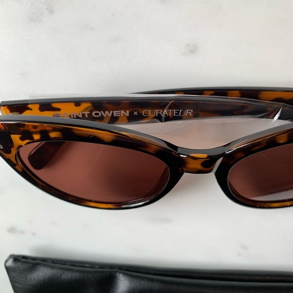 Host Pick ✨🎉✨SAINT OWEN x CURATEUR WYLDE tortoiseshell sunglasses NWT - Picture 7 of 7